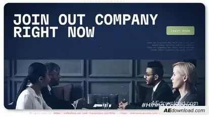 Hiring Company Video Displays template preview