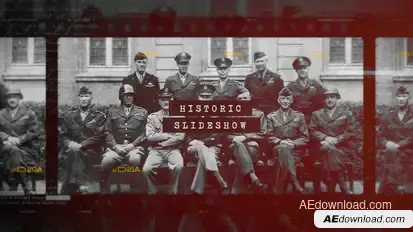 Historic Chronicle Slideshow  / World War / Old Vintage Memories / Retro Photo Album Openers template preview