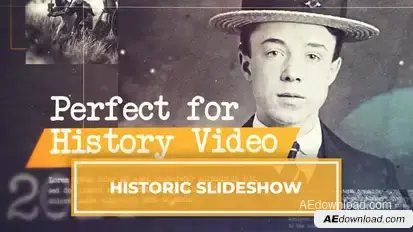 Historic Slideshow Video Displays template preview