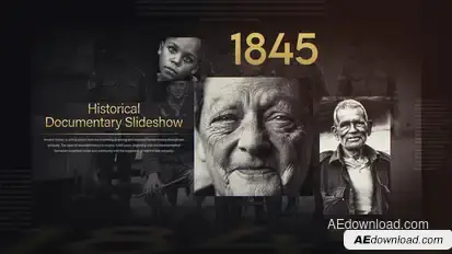 Historical Documentary Slideshow Video Displays template preview