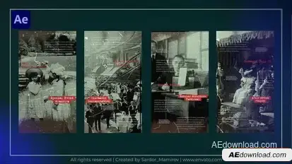 Historical Instagram Story Openers template preview