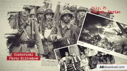 Historical Photo Slideshow Openers template preview