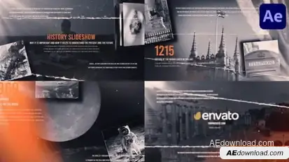 Historical Photography Slideshow for After Effects Openers template preview