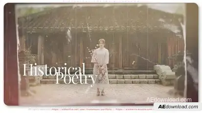 Historical Poetry Slideshow Openers template preview
