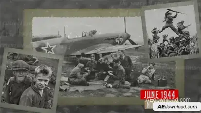 Slideshow - Historical Slideshow Logo Stings template preview
