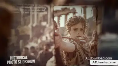 History Slideshow Video Displays template preview