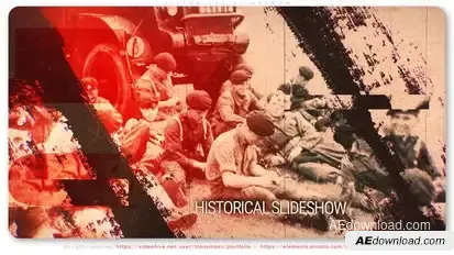 Historical Slideshow Video Displays template preview