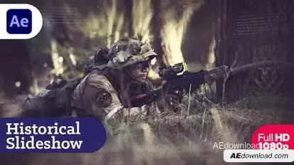 Historical Slideshow || Parallax Slideshow Video Displays template preview