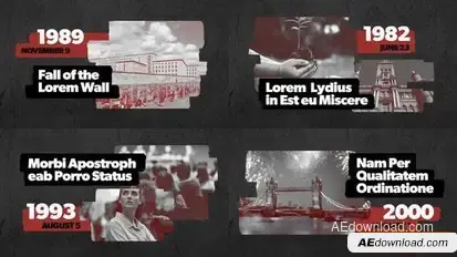 Historical Slideshow Video Template Openers template preview