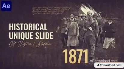 Historical Timeline Slideshow || Brush Slideshow Openers template preview