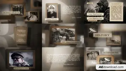 History Video Displays template preview