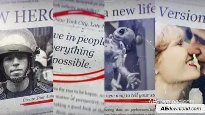 History And Documentary Newspaper Slideshow Video Displays template preview