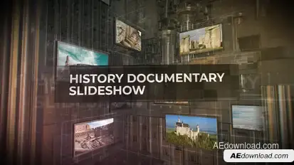 History Documentary Slideshow Video Displays template preview