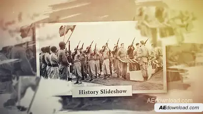 History Video Displays template preview