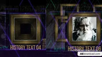 History in Frames Openers template preview