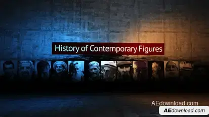 History of Contemporary Figures Video Displays template preview