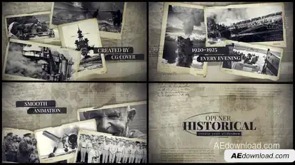 History Opener Video Displays template preview