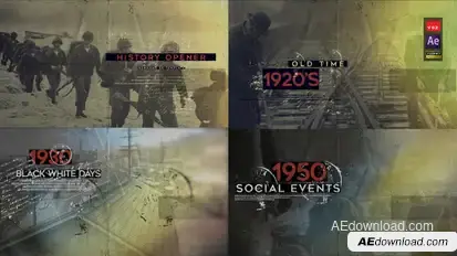 History Opener V2 Video Displays template preview