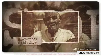 History Project Slideshow Openers template preview