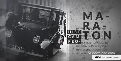 History Slide 2 Video Displays template preview