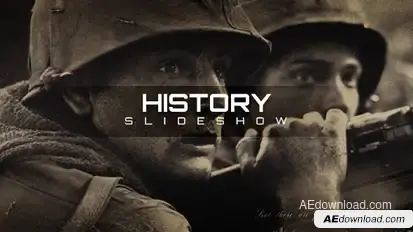 History Slideshow Openers template preview