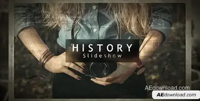 History Slideshow Video Displays template preview