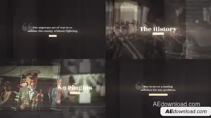 History Slideshow Video Displays template preview