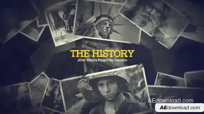 History Slideshow Video Displays template preview