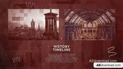 History Slideshow Video Displays template preview