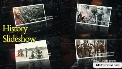 History Slideshow Openers template preview