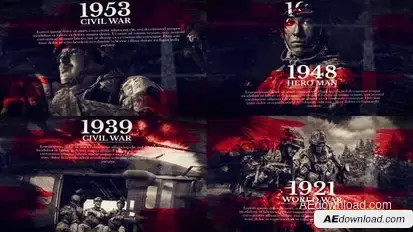 History Slideshow Openers template preview