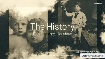 History Slideshow Video Displays template preview