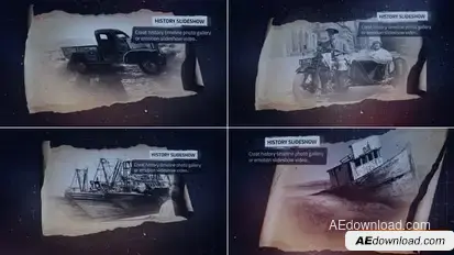 History Slideshow Openers template preview