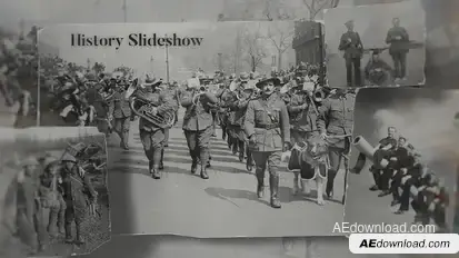 History Slideshow Openers template preview