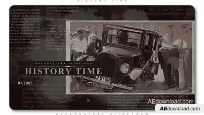 History Time Documentary Slideshow Openers template preview