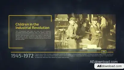 History Timeline Video Displays template preview
