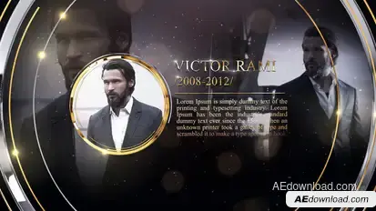 History Timeline Video Displays template preview