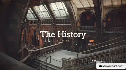 History Timeline Video Displays template preview