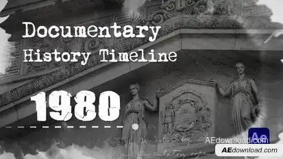 History Timeline Video Displays template preview