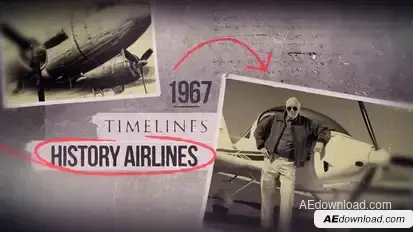 History Timeline Video Displays template preview