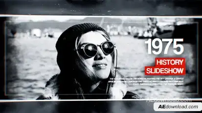 History Timeline Video Displays template preview