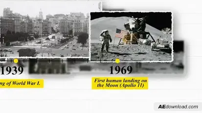 History Timeline Logo Stings template preview