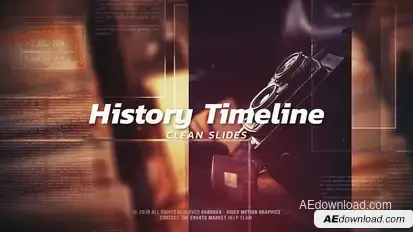 History Timeline - Clean Slides Openers template preview