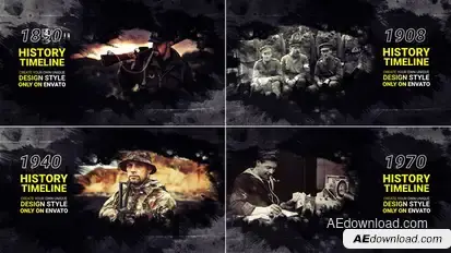 History Timeline // Documentary History Slideshow Openers template preview