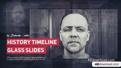 History Timeline // Glass Slides Openers template preview