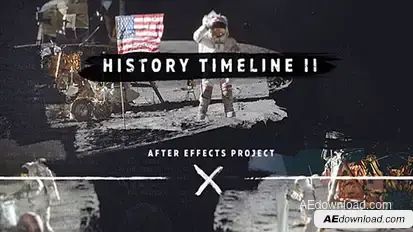 History Timeline II Video Displays template preview
