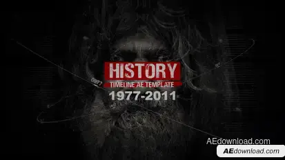 History Timeline Slideshow Video Displays template preview