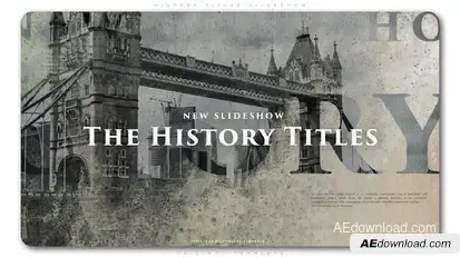 History Titles Slideshow Openers template preview