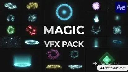 Holiday Magic VFX Pack for After Effects Elements template preview