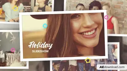 Holiday Photo Slideshow Video Displays template preview